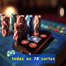 todas as 78 cartas do tarot